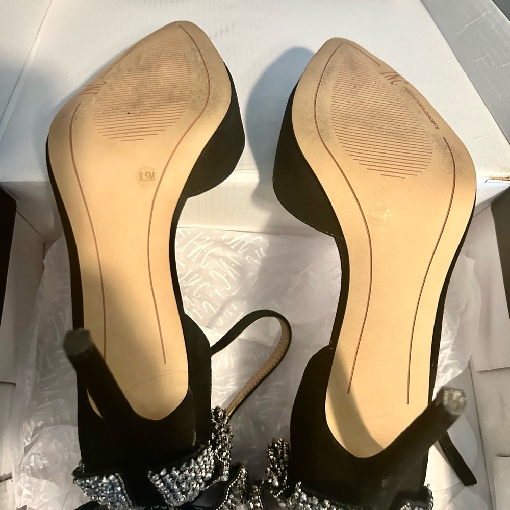 INC Kaison Evening Bow Pumps with Gems Black size 8.5 - Picture 8 of 9